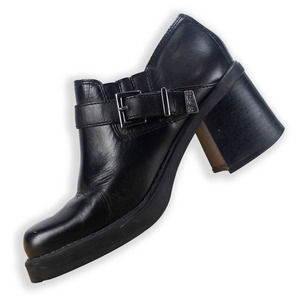 Vintage Harley Davidson Booties - Retro Black Motorcycle Boots - Size 7.5